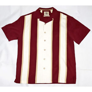 Pusser's‎ West Indies Men's Short Sleeve Button Front Shirt Size Medium